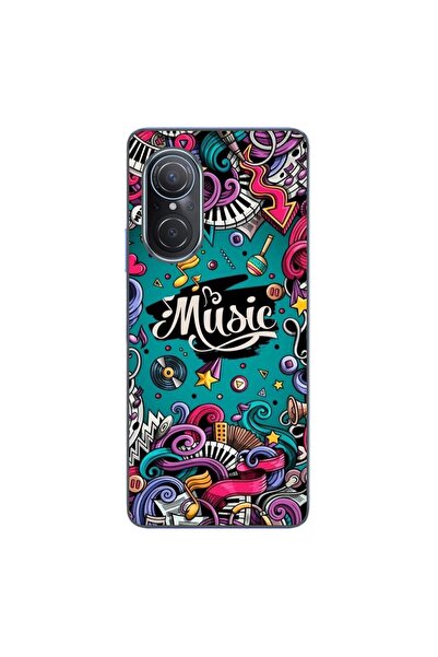 OEM Husa compatibila cu Huawei Nova 9 SE Silicon Gel Tpu Model Pop Art Music