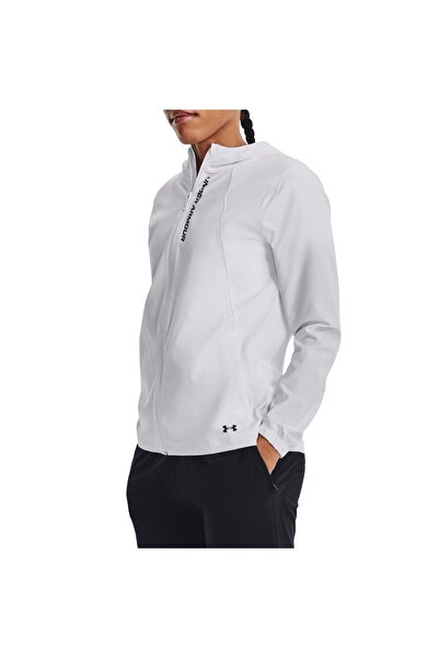 Under Armour Jachetă de alergare pentru femei OutRun The Storm FW 2025-Alb-M