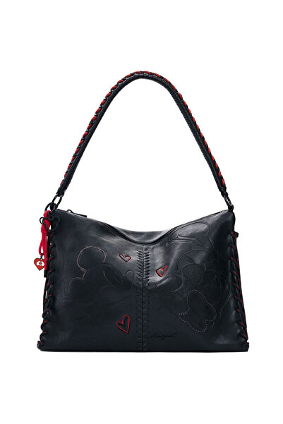 Desigual μαύρη τσάντα ώμου MICKEY LEIRIA 26SAXPBE_2000