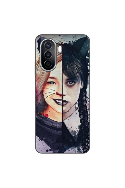 OEM Θήκη συμβατή με Huawei Nova Y70 από σιλικόνη gel TPU, μοντέλο Wednesday κ...