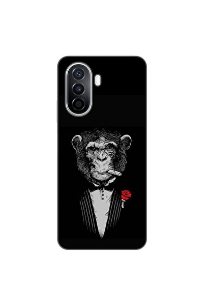 OEM Husa compatibila cu Huawei Nova Y70 Silicon Gel Tpu Model Cigar Monkey