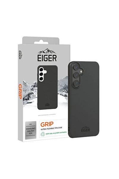 EIGER Husa Grip pentru Samsung Galaxy S24 Negru