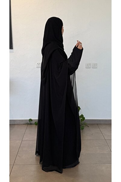 almasa alswda All-Season Wrap-Style Abaya