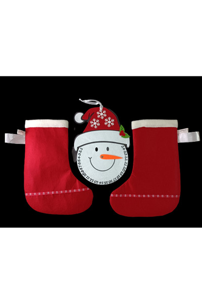 Lucille Craftshop Set de papuci și calendar cu om de zăpadă