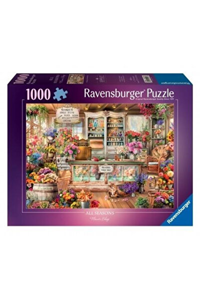 RAVENSBURGER Puzzle 1000 Kot w kwiaciarni