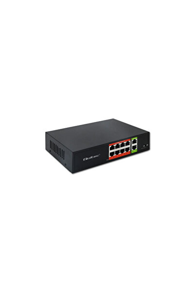 Qoltec Switch neinșalabil Fast Ethernet PoE |   8x RJ45 |   2x RJ45 Uplink | ...