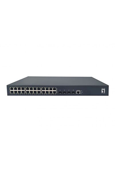 LEVEL ONE Switch PoE+ LevelOne 24xGE PoE/4x10GSFP+ 440W 19 " Administrat L3