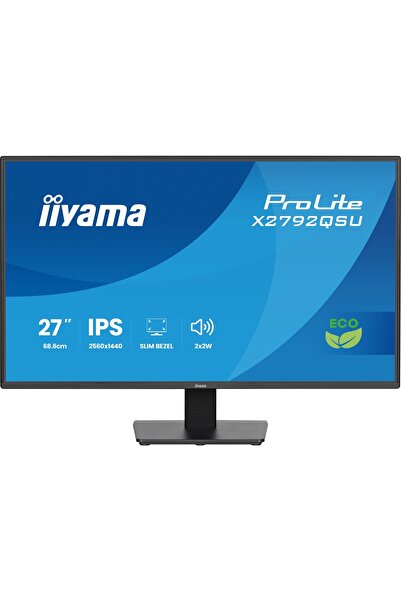 IIYAMA X2792QSU-B1 27 inci IPS cu ramă subțire pe 4 laturi Green Choice EyeCo...