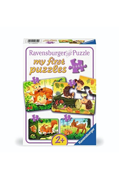 RAVENSBURGER Puzzle 2/4/6/8 Distracție cu animale de pădure