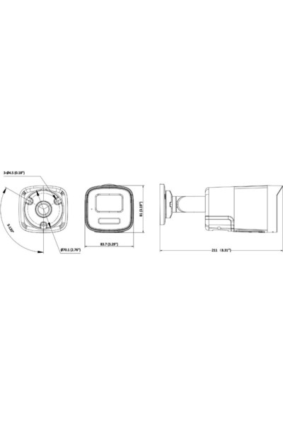 Hikvision Cameră IP DS-2CD1T67G3-LIUF/SL(2.8mm)
