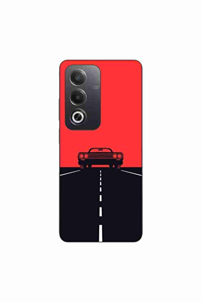 OEM Husa compatibila cu Oppo A80 Silicon Gel Tpu Model Red Sky Muscle Car