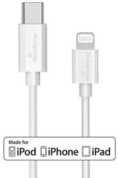 MediaRange Cablu de încărcare și date USB-C la Lightning, 1m, alb