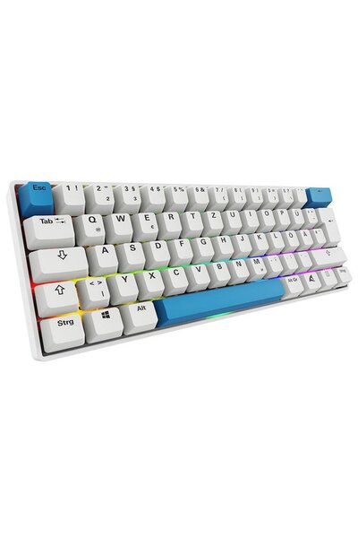 SHARKOON Gaming Tastatur Skiller SGK50S4 Gen2 PBT wei-gelRGB