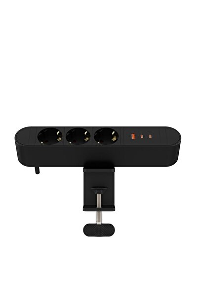 MicroConnect Priză multiplă de birou cu 3 prize Schuko, 1 x USB-A, 2 x USB-C,...