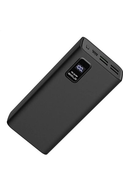 Platinet POWER BANK 30000 mAh 20W PD QC + CABLU USB-C POLIMER ECRAN LED NEGRU...