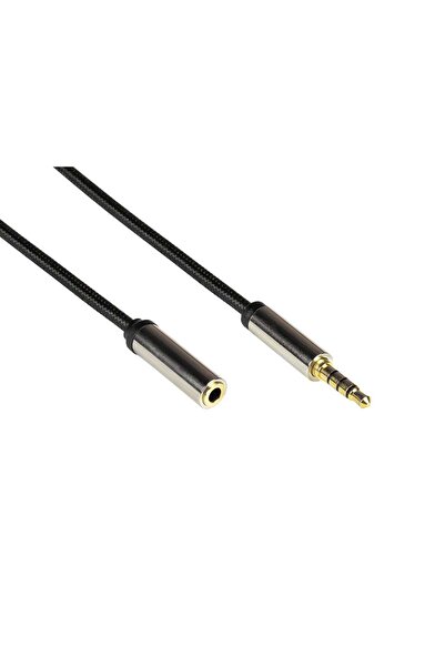 python ticaret Cablu audio Python cu 4 poli. Klinkenst. Un conector mamă negr...