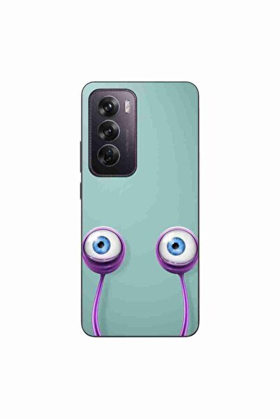 OEM Θήκη συμβατή με Oppo Reno12 Pro Σιλικόνης Τζελ TPU με σχέδιο Μάτια Σαλιγκ...
