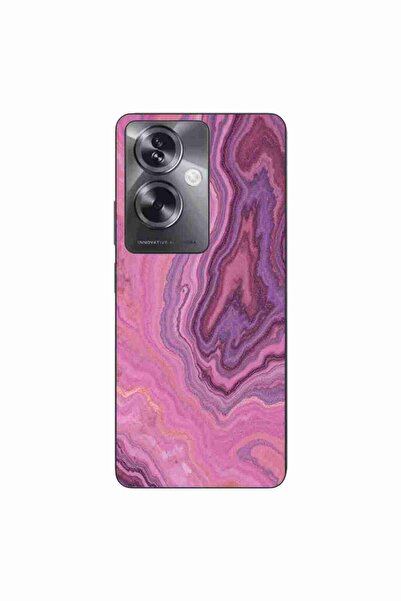OEM Case compatible with Oppo A79 5G Silicone Gel Tpu Pattern Pink Quartz Marble