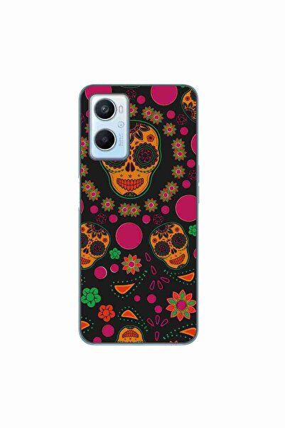 OEM Θήκη συμβατή με Oppo A96 4G, από σιλικόνη gel TPU, με σχέδιο Κρανίδια με ...