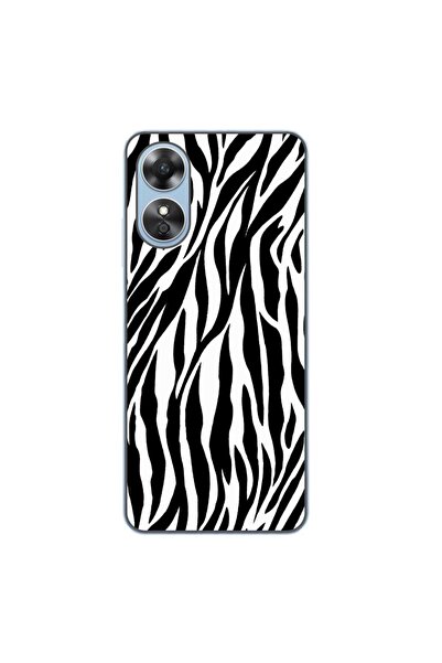 OEM Husa compatibila cu Oppo A17 Silicon Gel Tpu Model Animal Print Zebra Pat...
