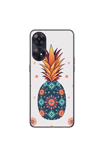 OEM Husa compatibila cu Oppo Reno8 T 4G Silicon Gel Tpu Model Floral Pineapple