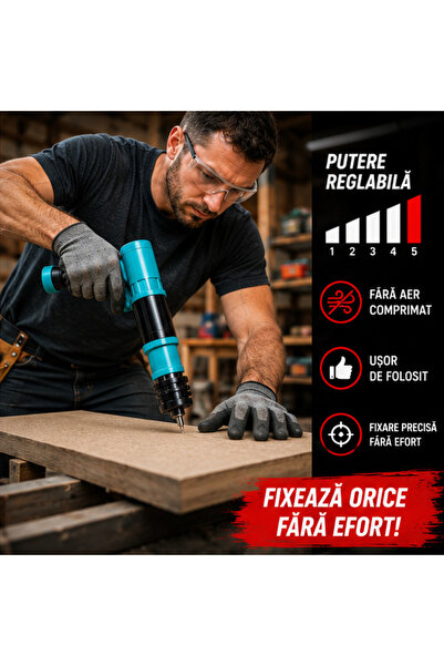 OEM Pistol manual pentru fixarea cuielor + 100 CUIE CADOU (RO-V02) (PLD)