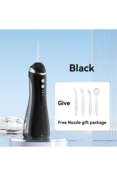Choice black Oral Irrigator 3 Cleaning Modes Portable Rechargeable Waterproof...