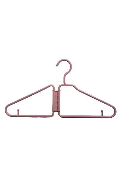 choice2 Oxblood 12pcs Foldable Coat Hanger,Non-Slip Clothes Hangers,Plastic D...