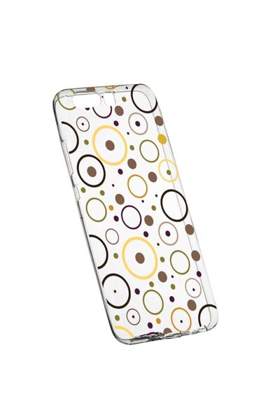 bestcase Husa Silicon, Transparent, Slim, Circles, 147, Huawei Y6 2018