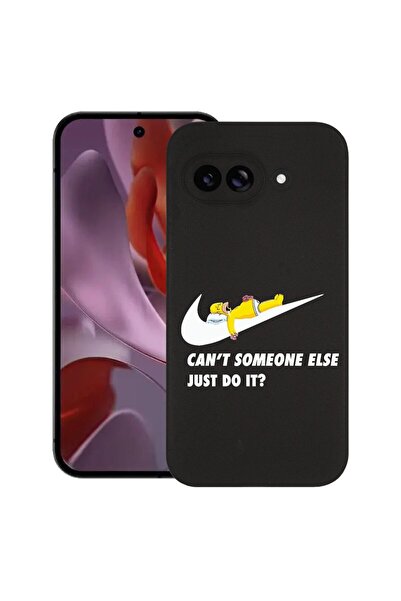 bestcase Калъф за Google Pixel 9a, Симпсън Just Do It, Тънък силиконов 0.8ММ,...