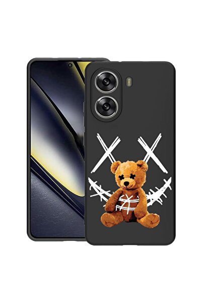 bestcase Калъф за Poco X7 Pro 5G, Усмивка на плюшено мече, Тънък силиконов 0....