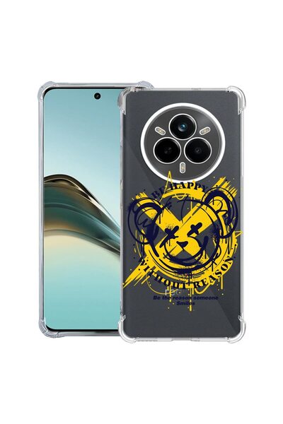bestcase Husă Antișoc pentru Realme 14 Pro Plus, Ursuleț de pluș Fii Fericit,...