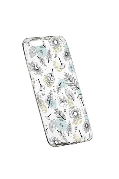 bestcase Θήκη σιλικόνης, Διαφανής, Λεπτή, Λουλούδια, Huawei Y6 2018