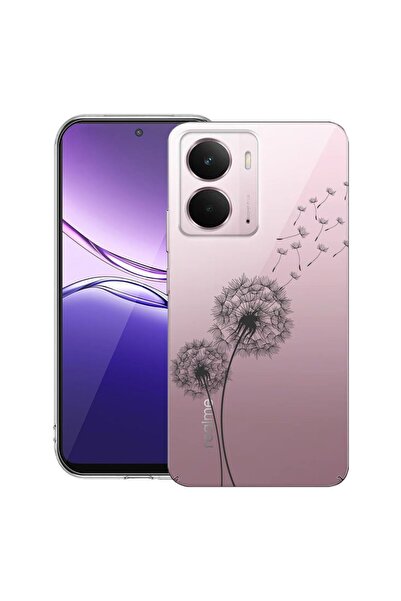 bestcase ¬Æ Husa pentru Realme P3 cu Design Dandelion, Clear Slim Silicon, An...