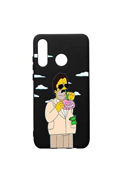 bestcase Husa de protectie Huawei P30 Lite, Narcos Simpsons, silicon, cu inte...