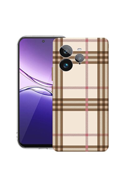 bestcase ¬Æ Husa pentru Realme GT 7 Pro cu Design Plaid, Clear Slim Silicon, ...