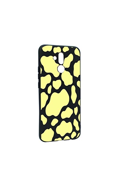 bestcase Θήκη σιλικόνης συμβατή με Huawei Mate 20 Lite, Κίτρινη Αγελάδα, ανθε...