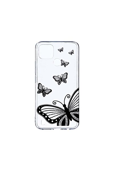 bestcase Husa BestCase¬Æ Clear Silicon 2MM, Compatibila Cu Realme C21, Flower...
