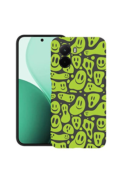 bestcase Θήκη TPU Υπέρλεπτη Συμβατή με Poco M7, με Σχέδιο Πράσινης Αυτοκόλλητ...