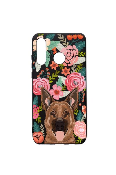 bestcase Husa de protectie Huawei P30 Lite, Dog in Flowers, silicon, cu inter...