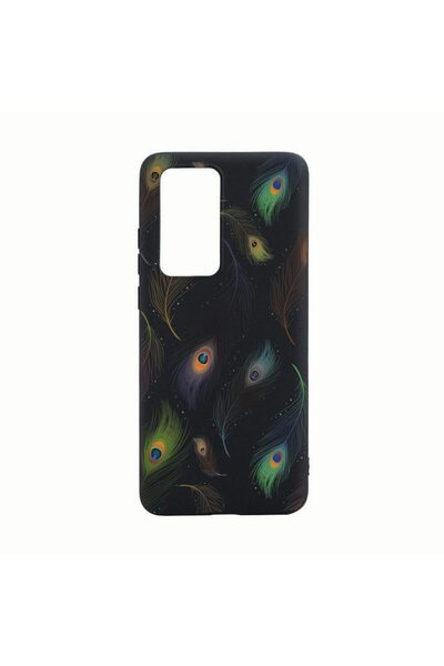 bestcase Husa Huawei P40, Peacock, rezistenta la uzura, anti-alunecare, din s...