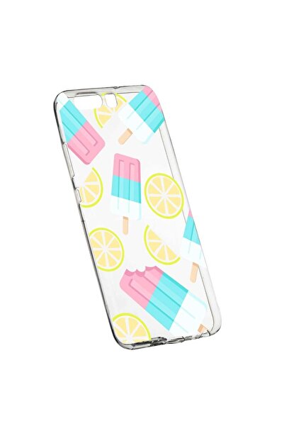 bestcase Силиконов калъф, Прозрачен, Тънък, С дизайн на сладолед, Huawei Y6 2018