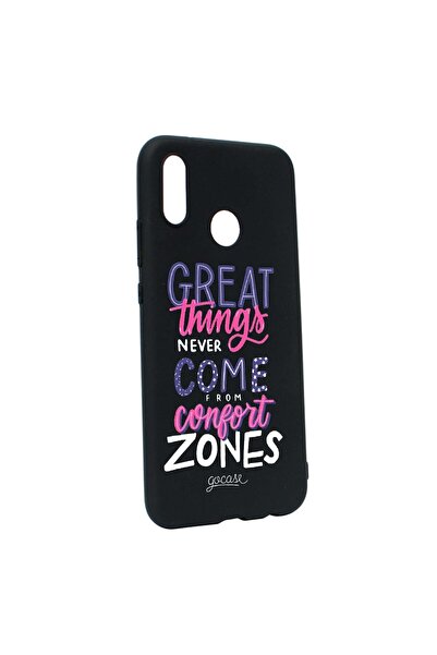 bestcase Husa de protectie cu mesaj Great Things, pentru Huawei P20 Lite, rez...