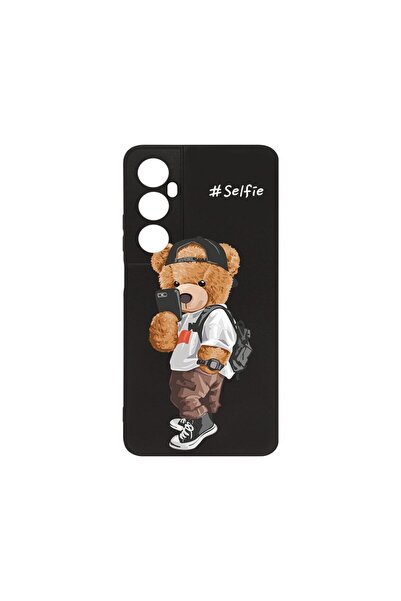 bestcase ¬Æ Husa Slim SIlicon 0.8MM, Compatibila Cu Realme C65, Selfie Teddy ...
