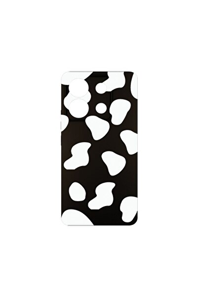 bestcase Премиум силиконов калъф, съвместим с Poco X6 5G, Черен, с десен на к...