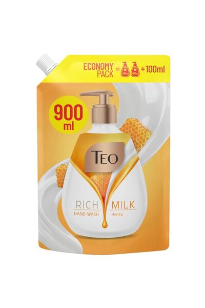 Teo Set 4 x Rezerva Sapun Lichid Teo, Miere, 900 ml