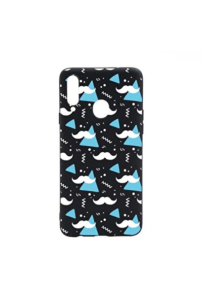 bestcase Θήκη σιλικόνης συμβατή με Huawei P20 Lite, Σχέδιο μουστάκι, ανθεκτικ...