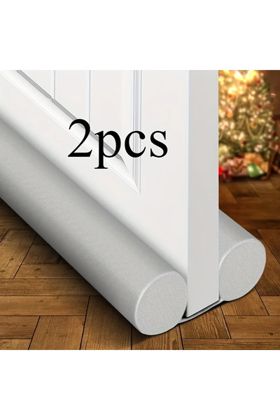 Choice1 7.5mm 2pcs grey Adjustable Door Draft Stopper Seal Strip Bottom Weath...
