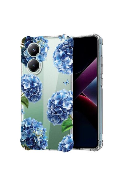 bestcase ¬Æ Husa Anti Shock Compatibila cu Poco X7 Pro 5G, Floral - Cute Hydr...