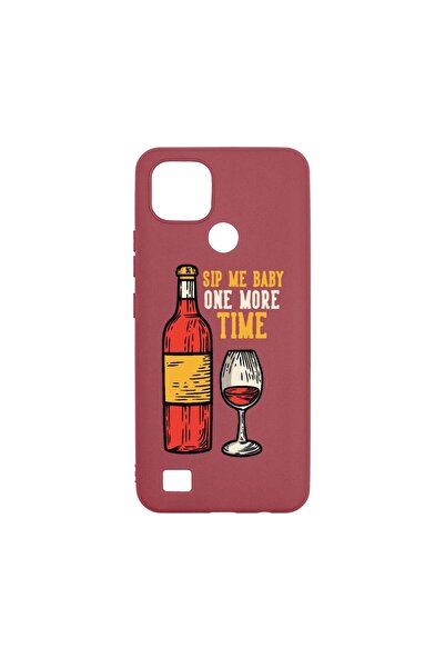 bestcase Θήκη σιλικόνης, Συμβατή με Realme C21, Sip Me Baby, Ανθεκτική στη φθ...